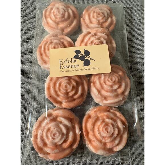 Exfolia Essence 6 Handcrafted Wax Aroma Rose Shaped Melts made with Soy or Bees - Picture 4 of 6